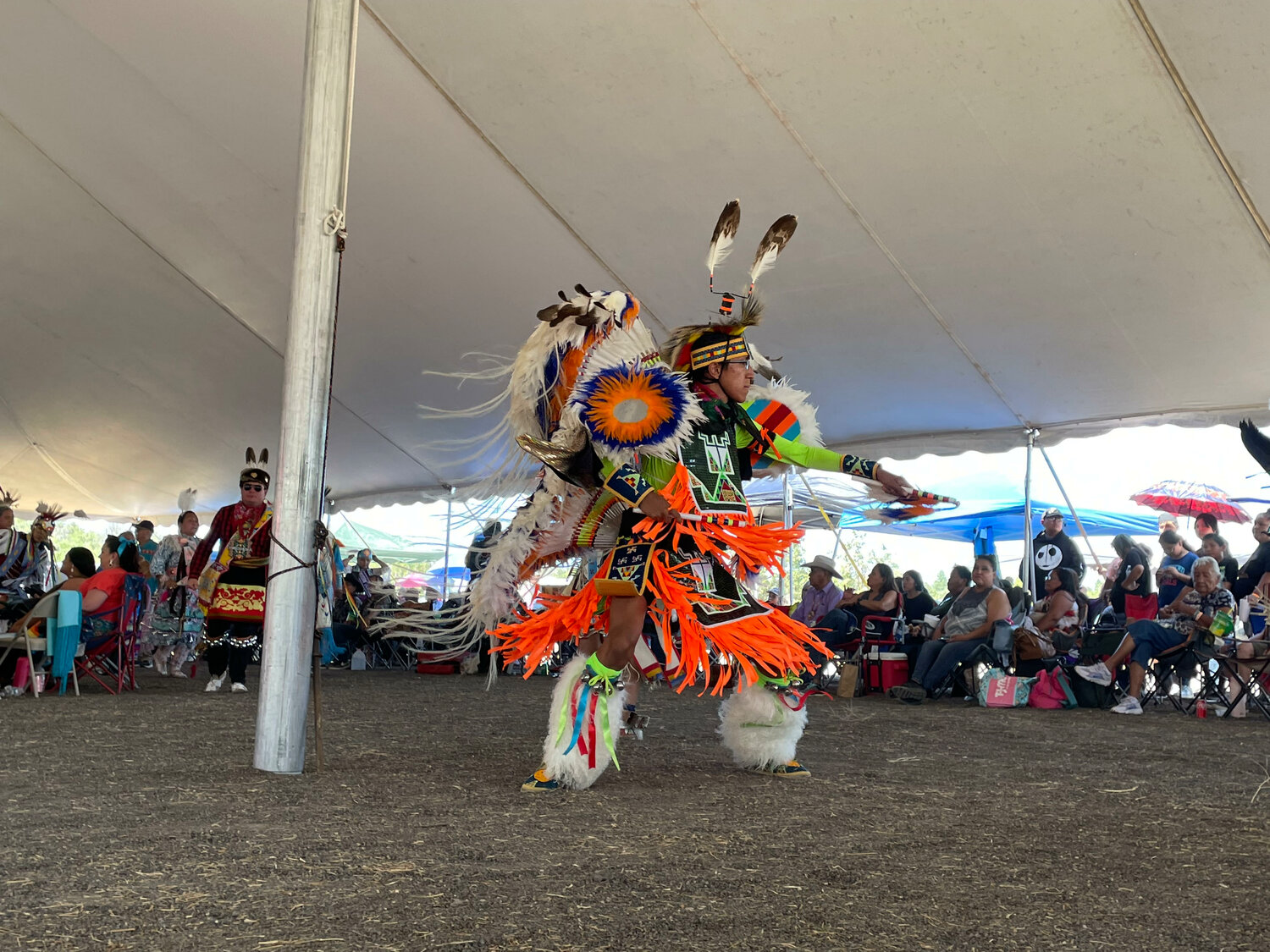 Native dancers always add color to the Sandoval County Fair.