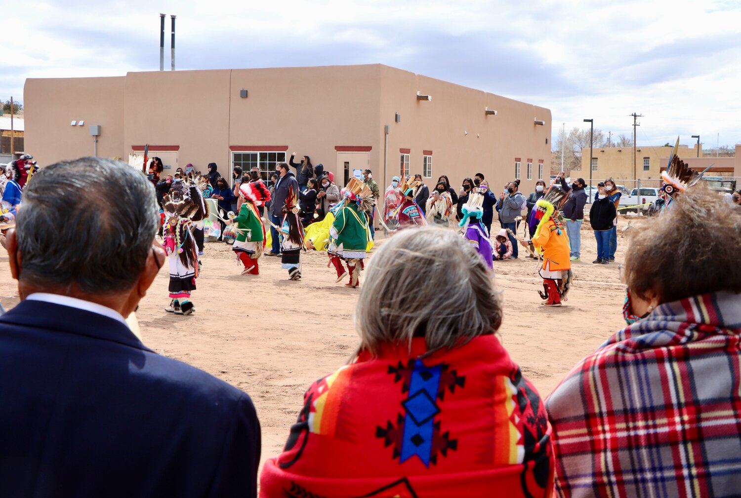 A traditional dance at the Jemez Pueblo
