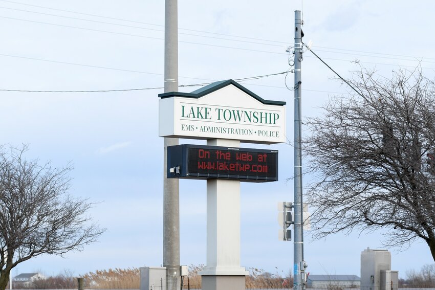 Lake Township administration building sign