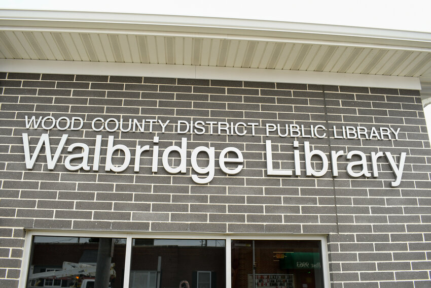An outside view of the Walbridge branch library in Walbridge, Ohio.