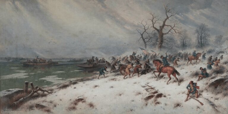 Washington crossing the Delaware (c1870s-1890s)