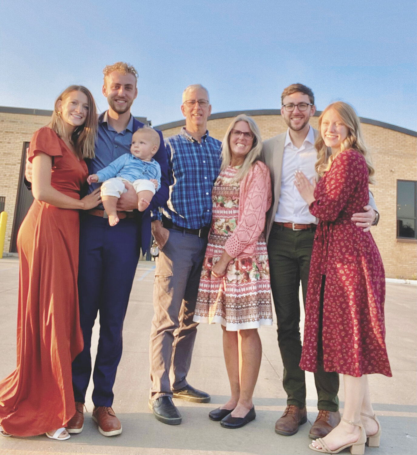 The Mindeman family — Sydney (from left) and her husband Durant, holding their son Alister, Trent and Dawn, and Daryle and his wife Angele — operates BittyBean on Main Street in Bismarck, North Dakota. The coffee and culinary location opened the week before Thanksgiving in 2015.
