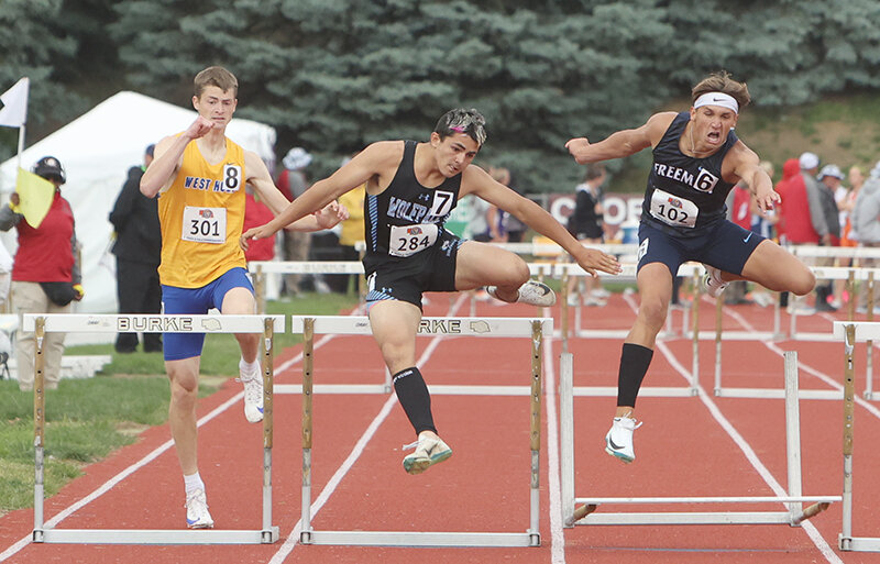 Tri County Northeast’s Bryan Isom was entered in three events and made the last one count with a sixth-place finish Saturday in the Class C 300-meter hurdles at the Nebraska State Track and Field Championships in Omaha.