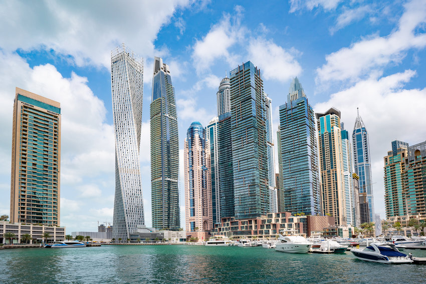 High-rise Buildings of Dubai, United Arab Emirates.