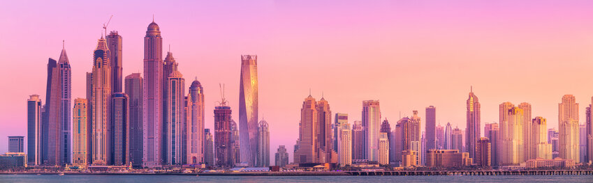Dubai Skyline.   The new rules extend controls to US allies like Saudi Arabia, Jordan and the UAE