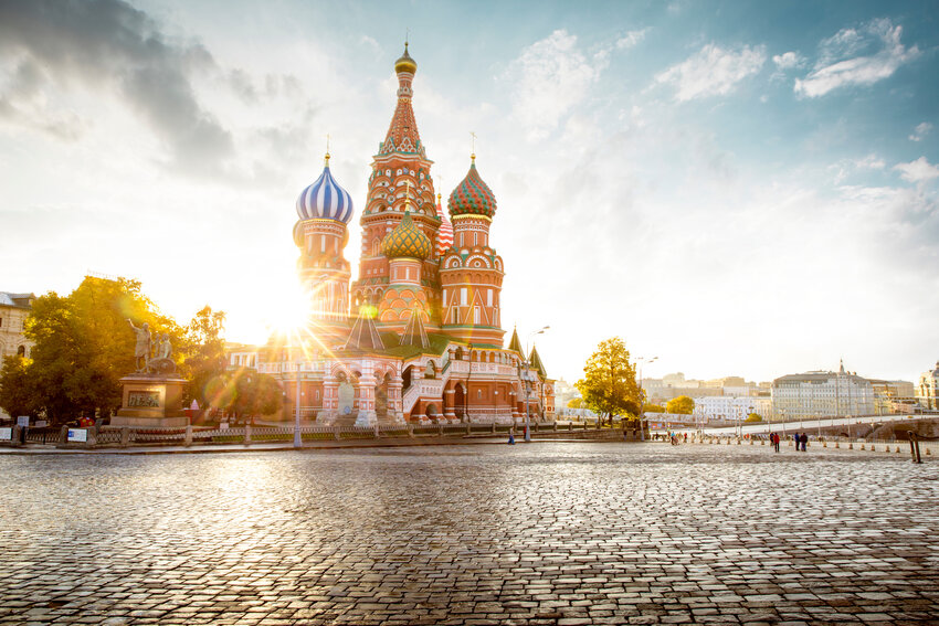 Saint Basil's Cathedral on Red Square in Moscow, Russia