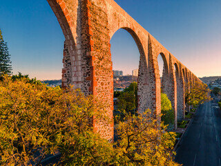 Querétaro aqueduct was built in the 1720s.