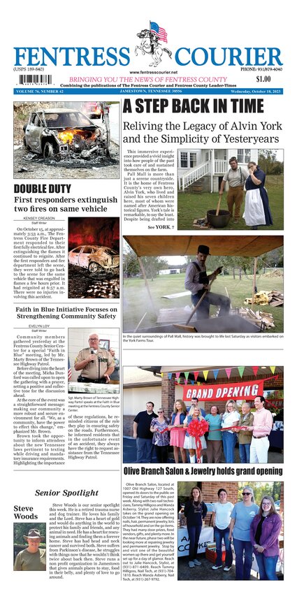 Wednesday, October 18, 2023 | Fentress Courier