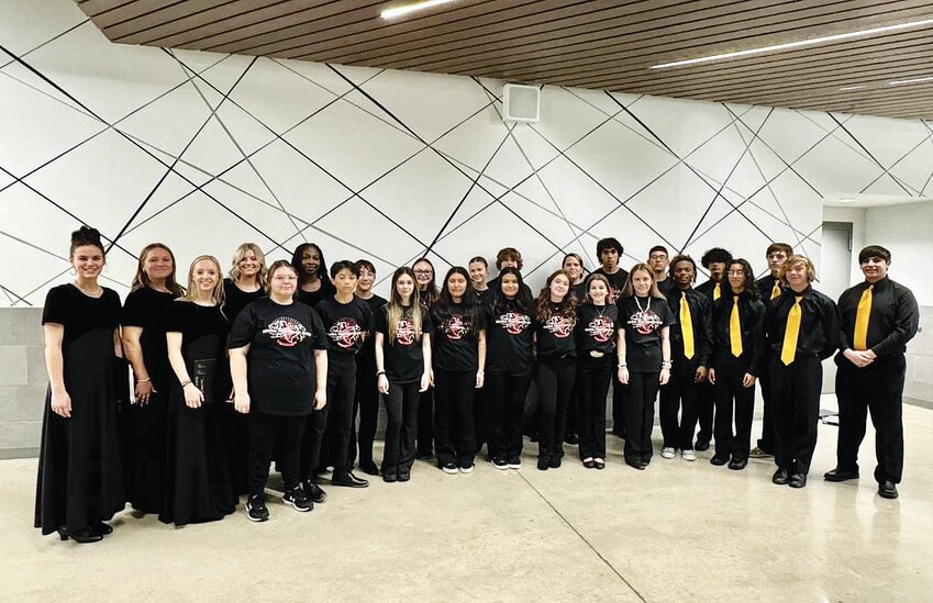 <p>Choir students who performed at the Central Texas Honor Choir Clinic.</p>