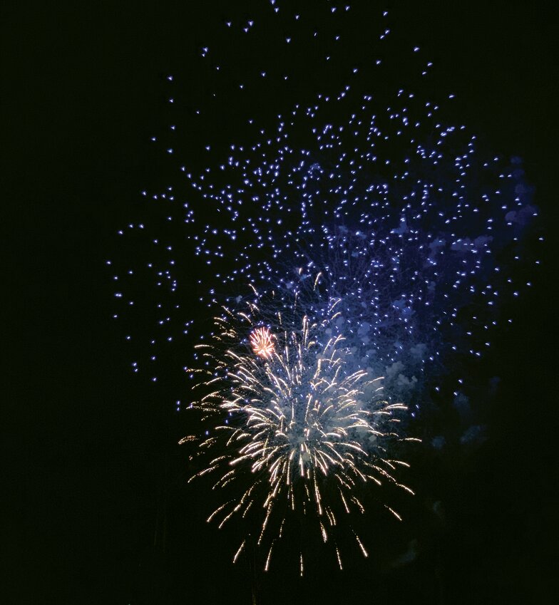 A photo taken from last year's fireworks display in Gatesville.