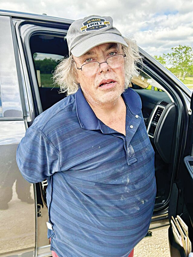 Thomas Raymond Carr is pictured after being placed into custody by Coryell County Sheriff’s Office Deputies.