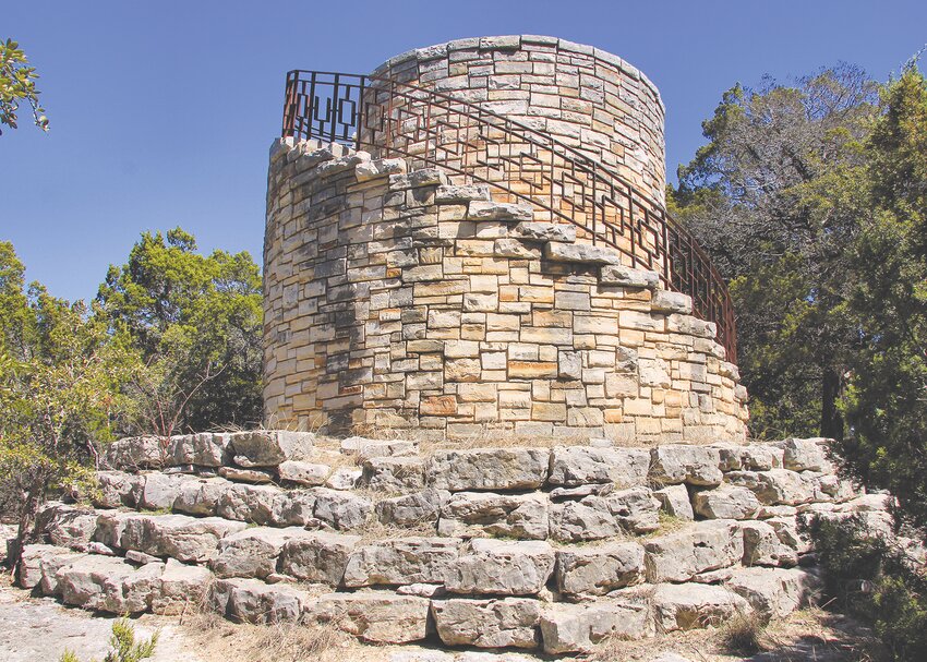 The water tower at Mother Neff State Park was also used as a look-out tower to observe the park’s heavily wooded terrain.