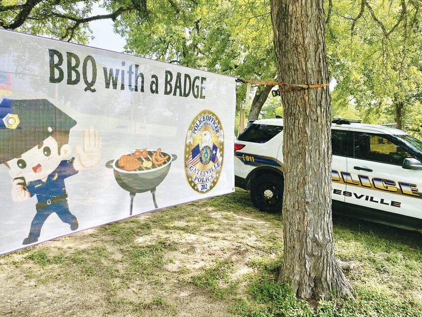BBQ with a Badge was held at Raby Park near the splash pad.