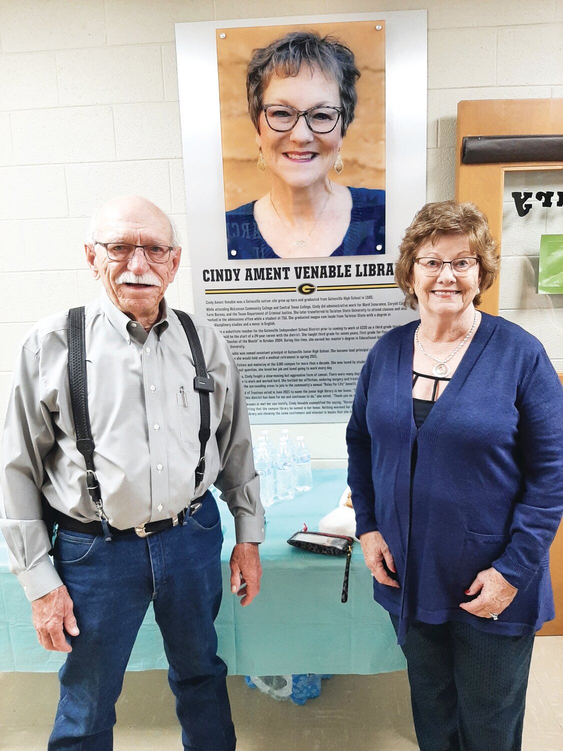 Gatesville Junior High Library named for former principal Cindy Venable 