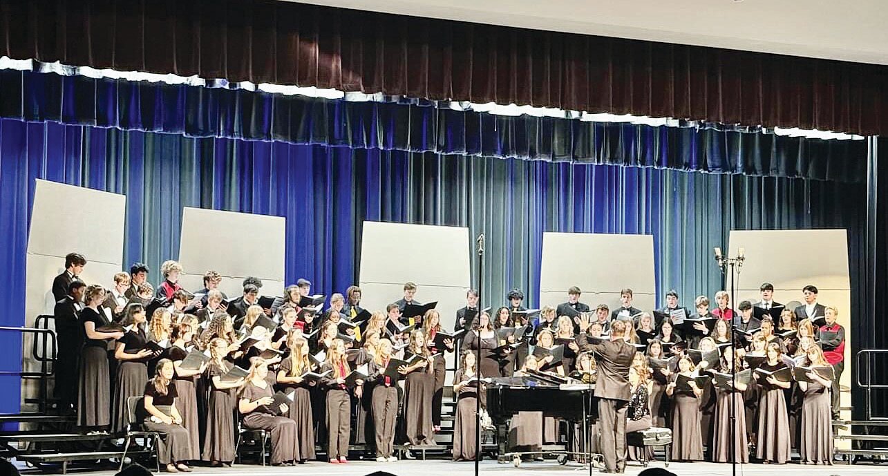 Gatesville High School Choir during their performance.