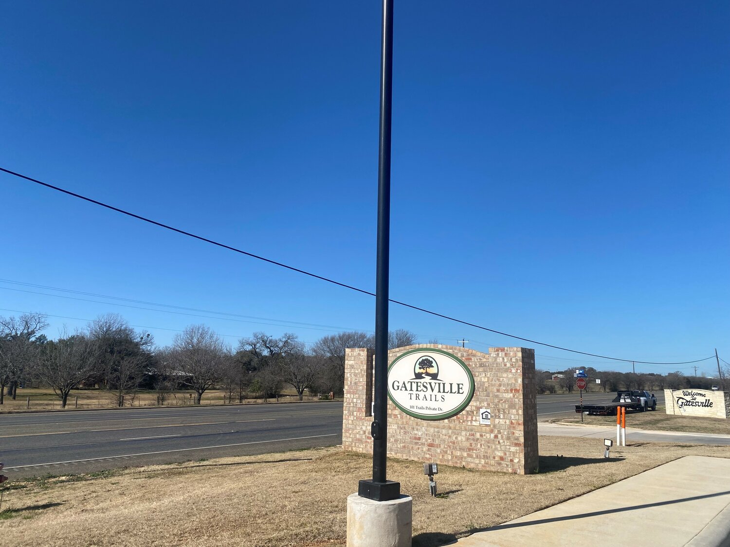 Entrance to Gatesville Trails, another community by Trinity Housing Development.