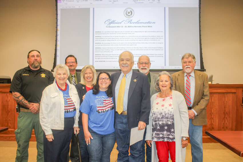 The Hood County Commissioners Court designated May 12-18 as National Police Week during a regularly scheduled meeting on April 23.