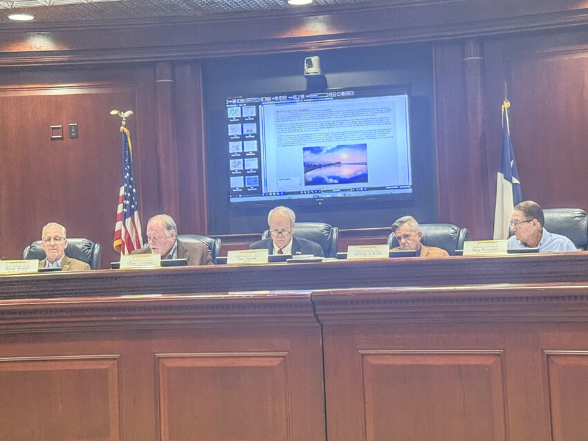 Members of the Granbury City Council make tweaks and edits to the second half of the 2025 Comprehensive Plan draft, during a regularly scheduled meeting March 4.