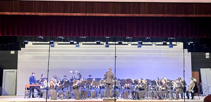 Granbury High School’s wind ensemble band received sweepstakes at the recent UIL competition.