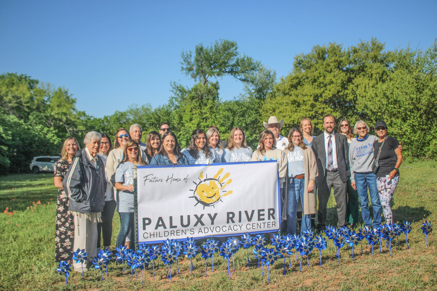 The Paluxy River Children’s Advocacy Center held a mini pinwheel planting celebration April 9, honoring the future home of the nonprofit organization located at 805 Lipan Highway.