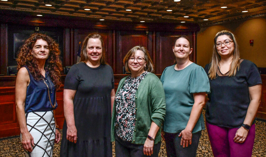 The City of Granbury has received the prestigious Triple Crown Award from the Government Finance Officers Association (GFOA). This honor recognizes cities for their exceptional commitment to financial transparency and accountability. The award was accepted by the Director of Finance, Eva Gregory, along with team members Victoria Gottschalk, Rachel Hamatani, Katie Moses and Kristy Allen. Elizabeth Bailey, a crucial member of the team, is not
pictured.