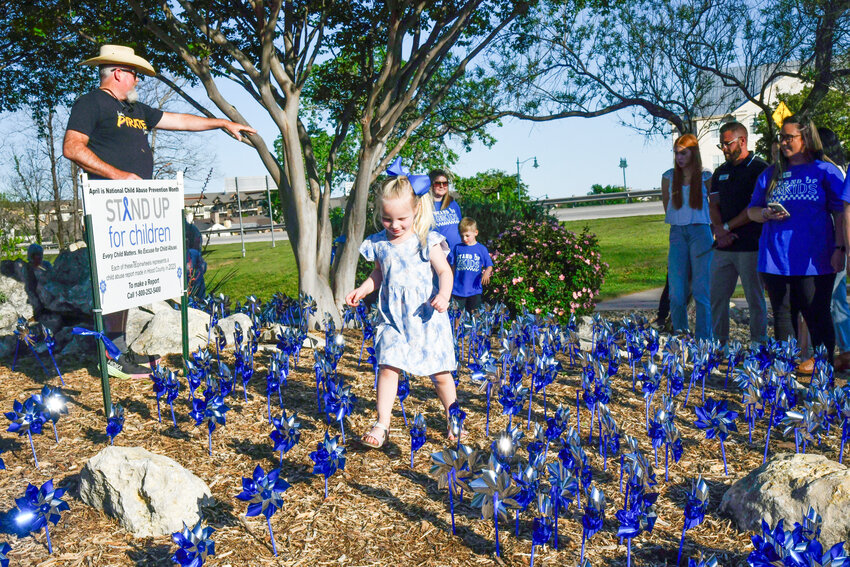 Hood County community members planted 780 pinwheels at Hewlett Park on Thursday, April 4, in honor of Child Abuse Prevention Month.
