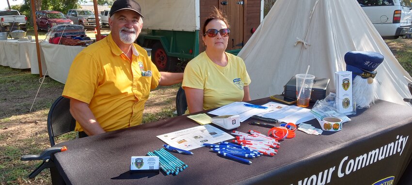 Citizens Police Academy volunteer supporters James Ambrose and Stacy Ferguson.