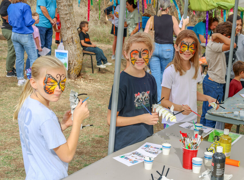 Young attendees at last year’s “Monarch Fest” at Acton Nature Center enjoy painting monarch caterpillars.