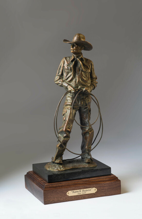 The 'mockette' of Mike Tabor’s memorial to Dan Coates, titled ‘Ranch Repose.’