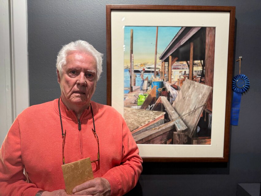 LGAA spring membership show Best of Show: "Port 'A' Docks" by Bob Cook.