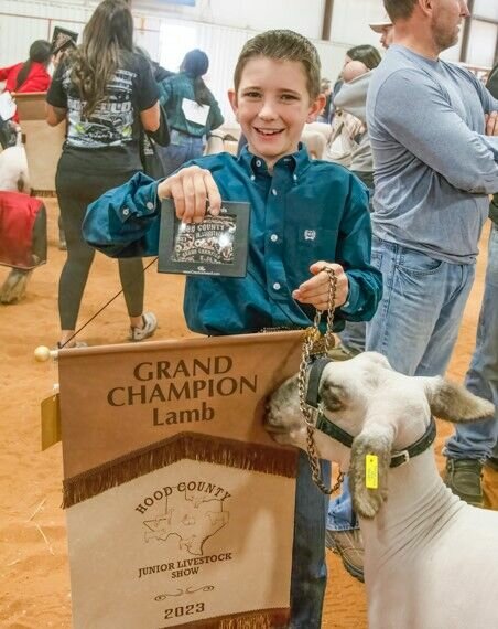 Lambs Grand Champion, Caiman Cody from the Tolar Jr. FFA