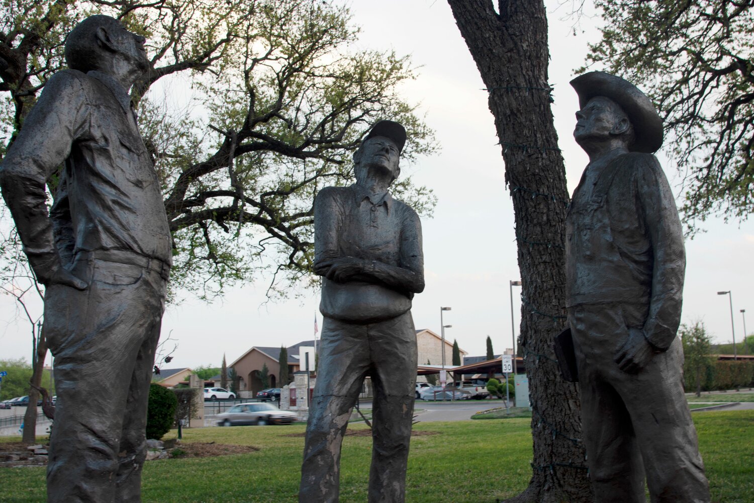 Sculptures at the Langdon Center near the Granbury Square are a favorite with tourists, according to Cultural Arts Commission member David Southern.