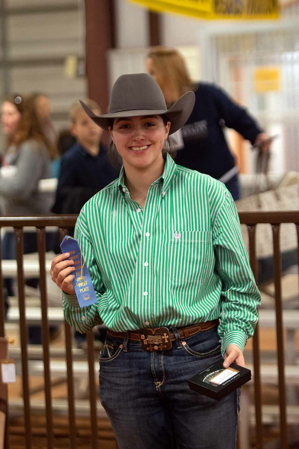 GRAND CHAMPION: Cornerstone 4H member Dakota Becker is the grand champion of the Skill-a-thon at the 67th annual Hood County Junior Livestock Show. 