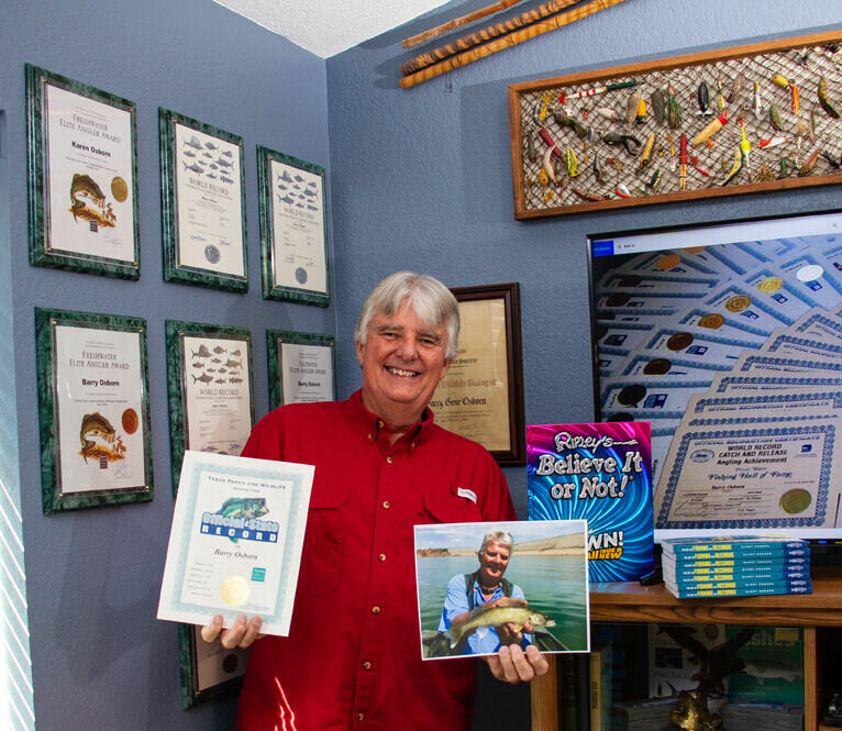BELIEVE IT OR NOT: Barry Osborn’s 102 Texas Park and Wildlife Departments state records for fishing mean more to him than his appearing in the newest edition of Ripley’s Believe It Or Not.