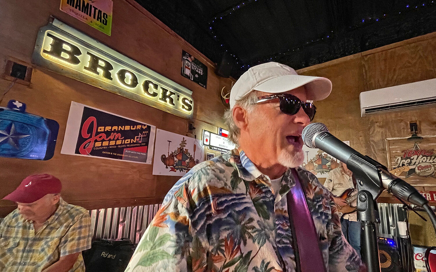 Gary Mulholland leads a group of professional musicians at a jam session inside Brock's Food and Drink.