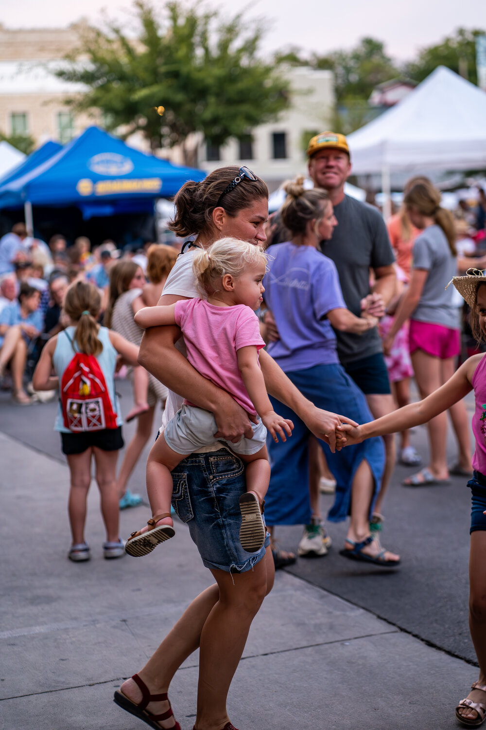 Dancers from all ages enjoyed Dancing night on bridge street Saturday evening
