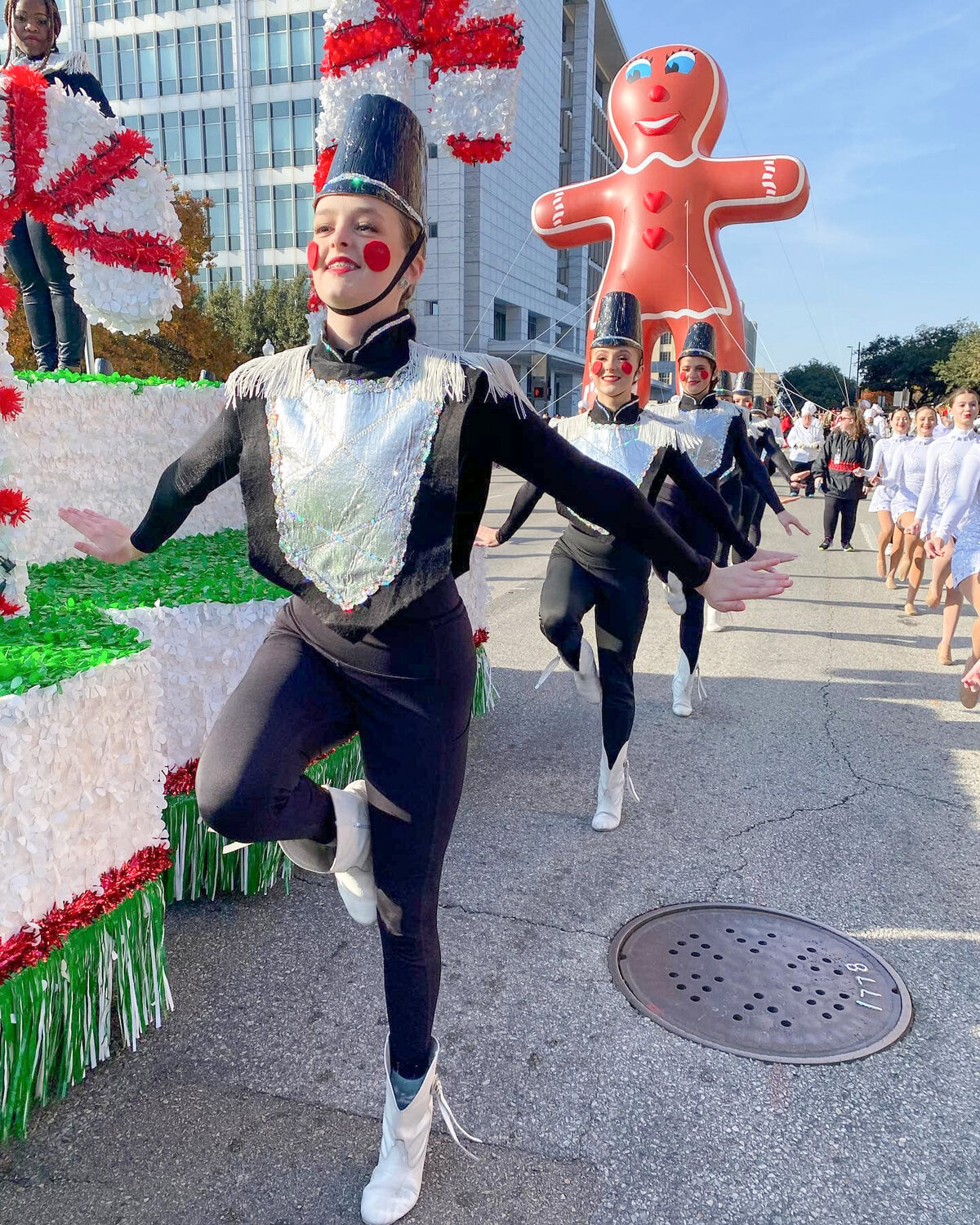 Their first year performing in the Dallas Holiday Parade, the Stowaways performed as candy cane girls, and last year, they were toy soldiers.
