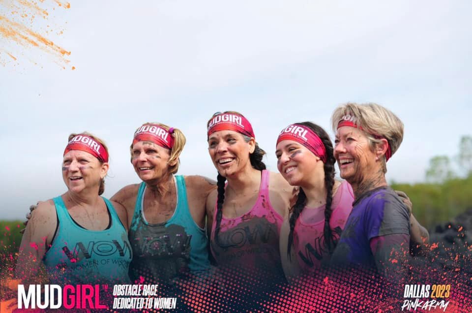 Ten older women from an all-female workout group in Hood County successfully completed the MUDGIRL race in Forney on Oct. 21.