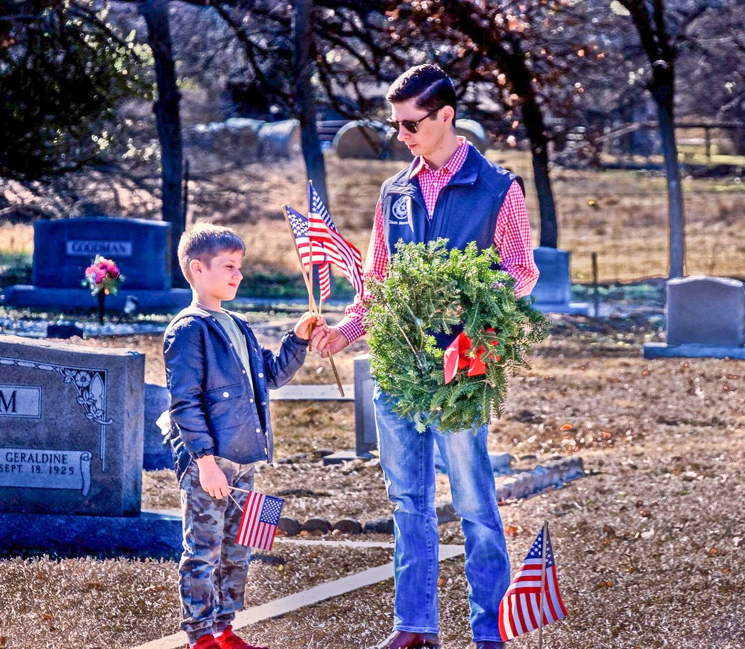 The Hood County community will remember fallen veterans, honor those who serve, and teach the next generation the value of freedom through Acton Cemetery’s annual Wreaths Across America ceremony beginning at noon on Saturday, Dec. 16.