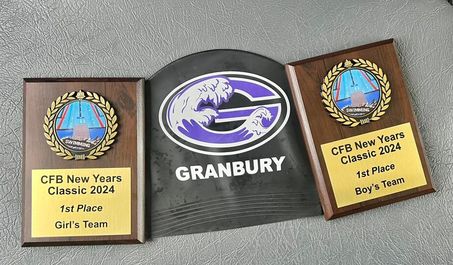 The Granbury High School Swim Teams took home first place at their first meet of the new year on Jan. 6.
