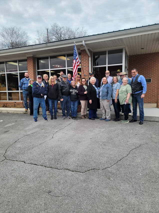 Charles Ralph Holland Memorial Library Flag dedication. The Flag was donated by Dr. Todd Chapman. We appreciate everyone that came out for this special occasion and to everyone for all their support.