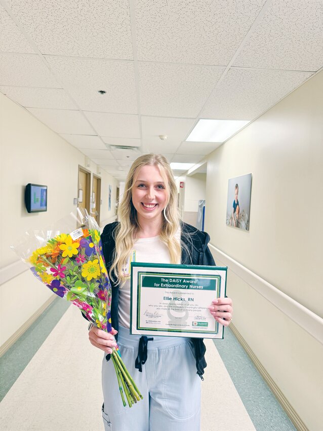 Ellie Hicks, R.N., the latest DAISY Award winner.