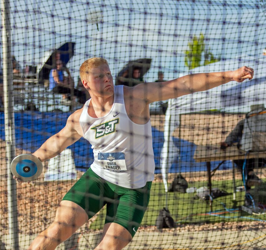 Owen Fraser won the NCAA Division II national title in the discus the weekend before last in Pueblo, Colo. Fraser is a 2022 graduate of Kirksville High School. He is entering his senior year in Rolla pursuing mechanical engineering.