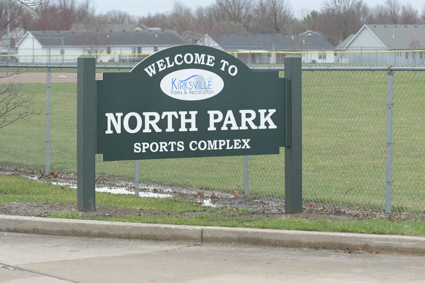 Daily Express photo of the sign outside of the North Park Sports Complex.