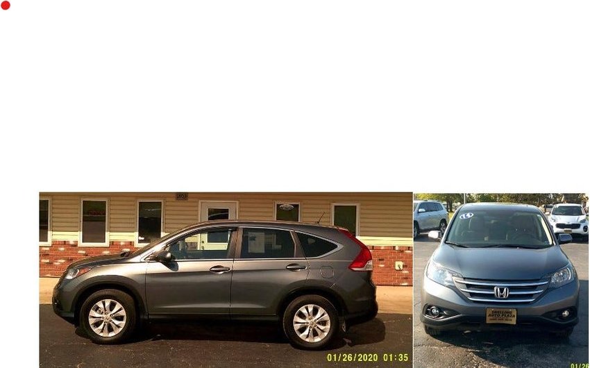 The Honda CRV that was stolen from Snelling Auto Plaza in Kirksville.