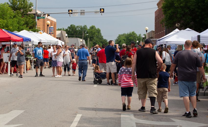 Daily Express file photo from downtown Kirksville during the Red, White and Blue Festival. By NEMO Photography