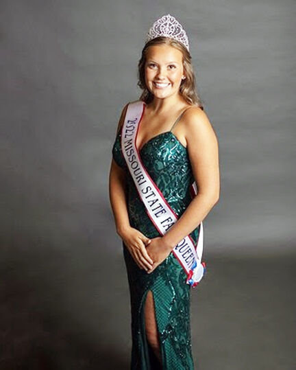 Elise Kigar of Bible Grove was crowned the 2022 Missouri State Fair Queen in a ceremony held Thursday, Aug. 11, during the State Fair. Kigar is the 17-year-old daughter of Jim and Alisa Kigar and is a senior at Scotland County R-1.