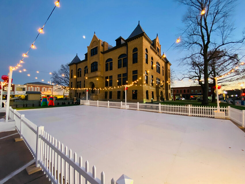 This year's festivities include an ice rink. (Luke Callaghan photo).