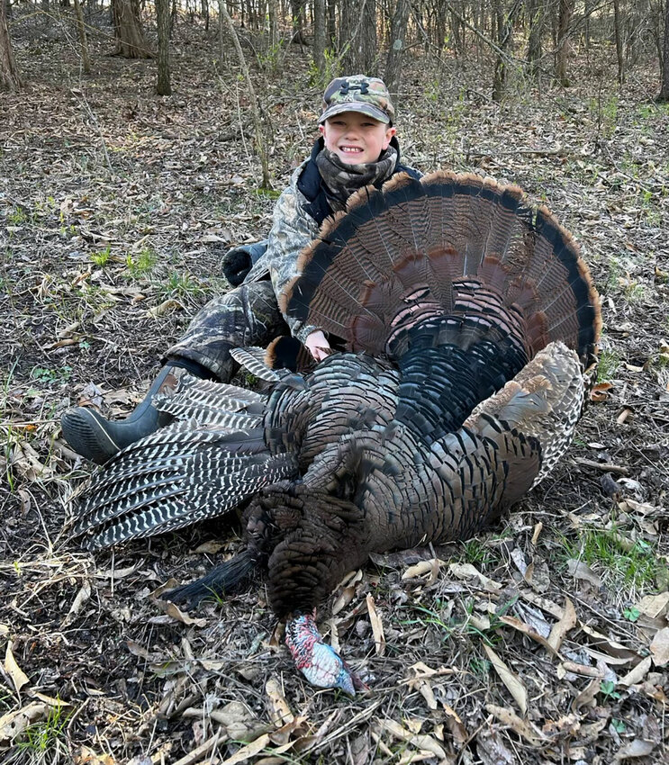 Evan Sparks was able to harvest this mature gobbler in Adair County continuing the family tradition.