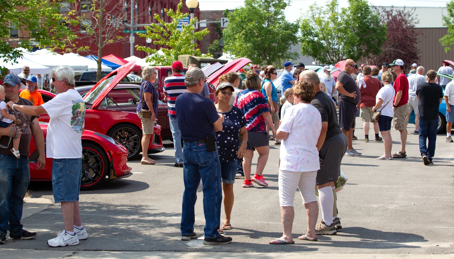 The All-American Classic Car Show from Kirksville's 2021 Red, White &amp; Blue Festival.